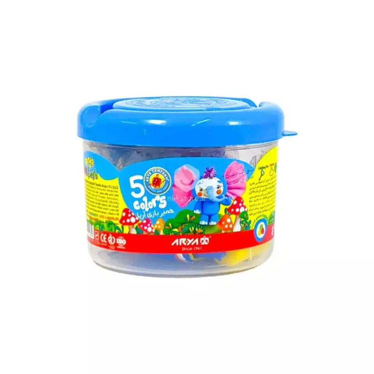 خمیر سطلی 5 رنگ آریا