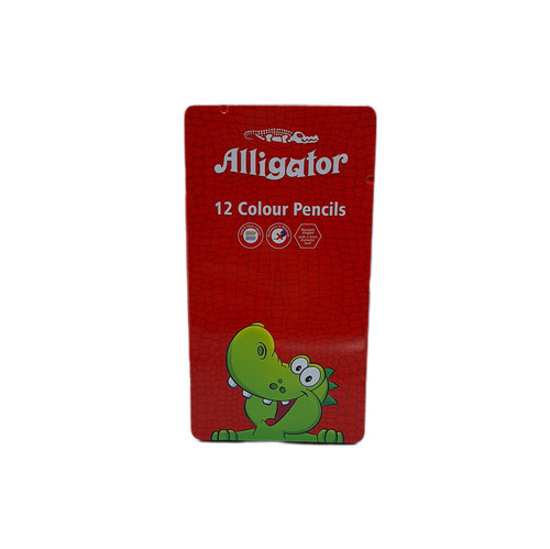 مداد رنگی 12 رنگ جعبه فلزی سوسمار