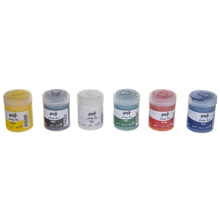 گواش 6 رنگ پارس