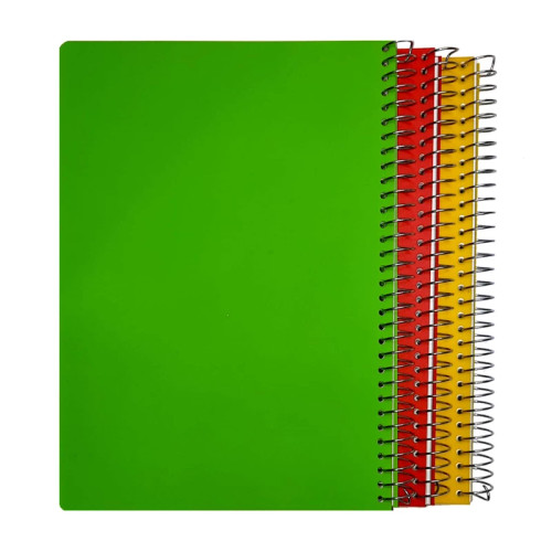 دفتر 50 برگ خطی طلقی بسته 5 عددی الوان