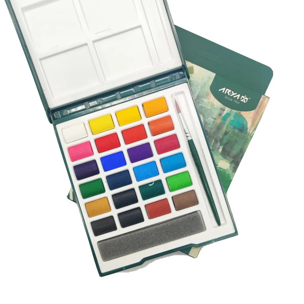 آبرنگ 24 رنگ آریا مدل 5602 آرتیست