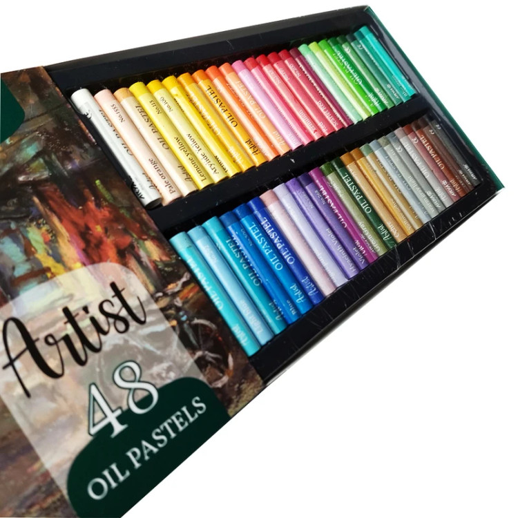 پاستل روغنی 48 رنگ آریا مدل 2604 آرتیست
