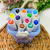 ماژیک 12 رنگ 2 سر راندو یالونگ مدل 221812