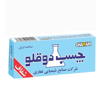 چسب دوقلو غفاری مدل بیرنگ شفاف