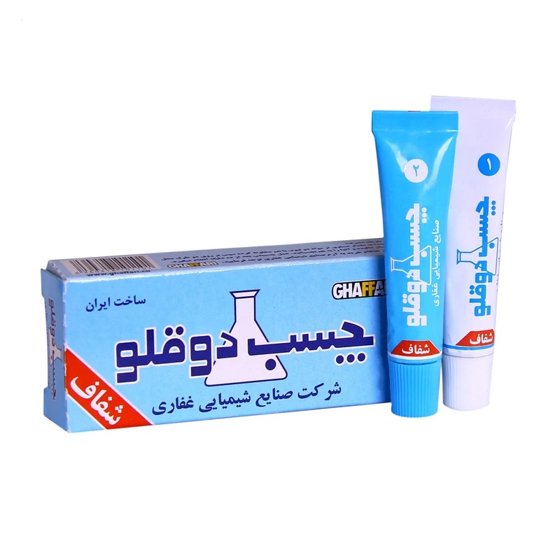 چسب دوقلو غفاری مدل بیرنگ شفاف