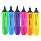 ماژیک علامت زن استیلو 6 رنگ مدل نئون